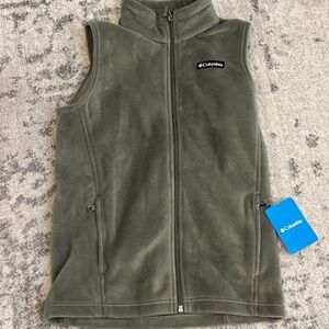 Columbia Youth Green Fleece Vest